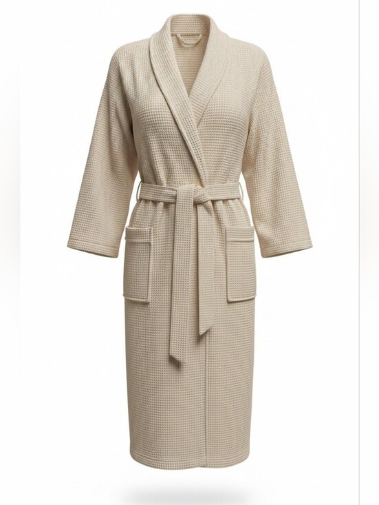 Line & Dot Other - Line & Dot NWOT Women's Size L/XL Cream Waffle-Knit Robe